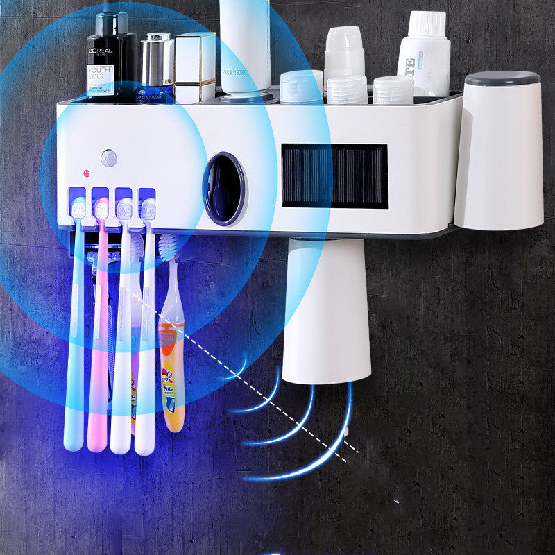 Toilet Punch-Free Wall Hanging Net Celebrity Storage Rack Tooth Cylinder Set